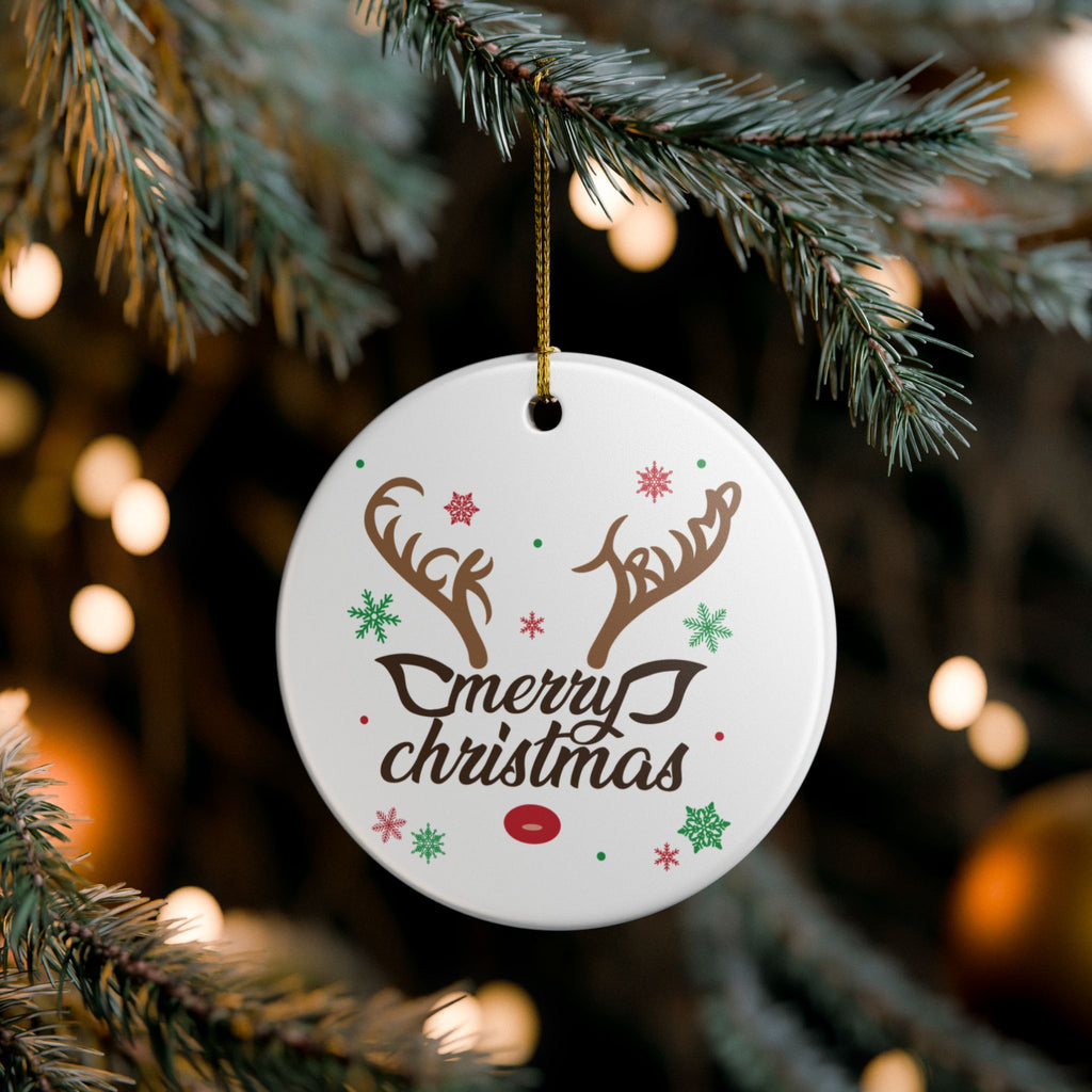 Merry Christmas Subtle FDT Ornament