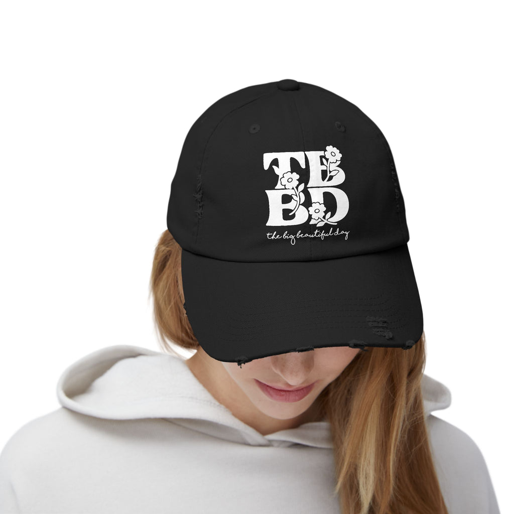The Big Beautiful Day Floral Distressed Dad Cap