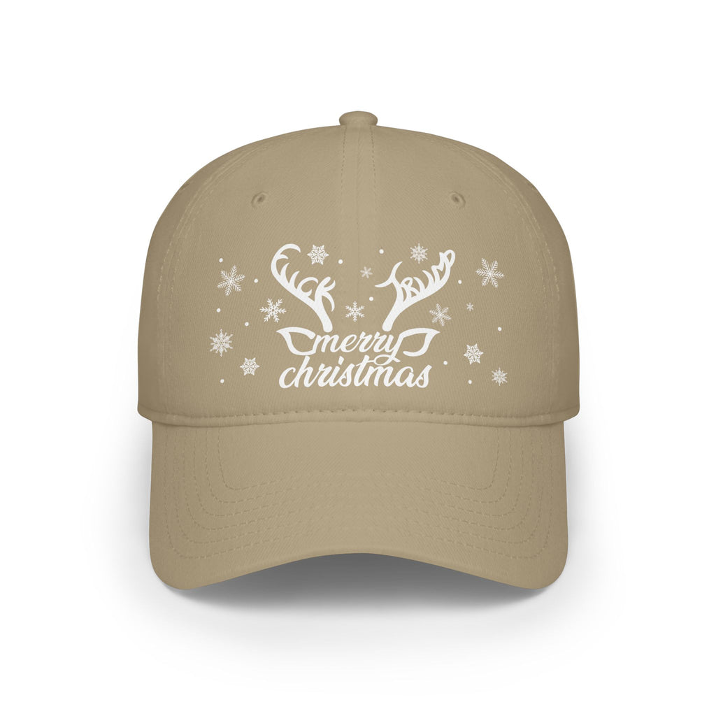 Merry Christmas Subtle FDT baseball cap | Holiday snowflakes
