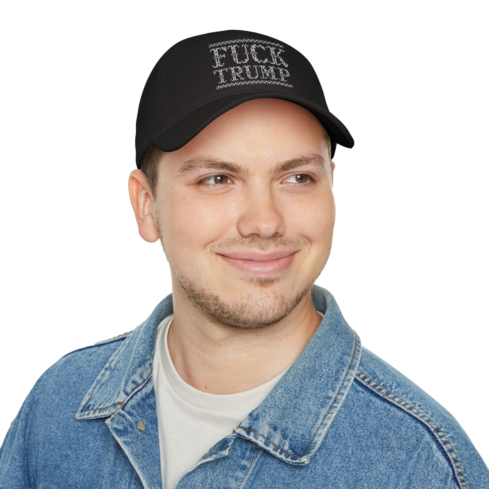 Merry Cross Stitch FDT baseball cap | Holiday snowflakes
