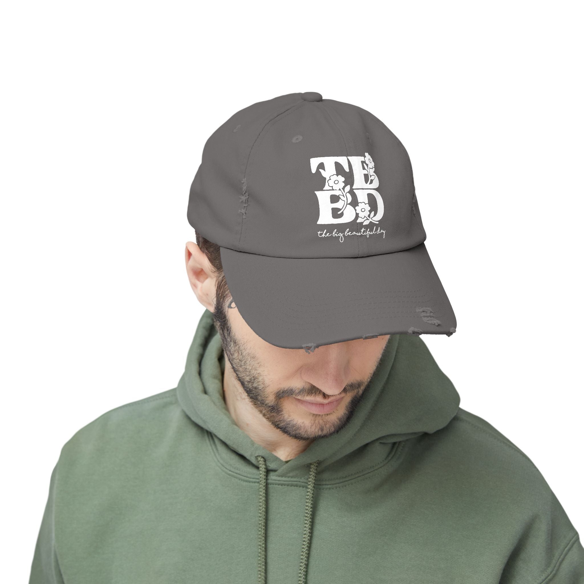 The Big Beautiful Day Floral Distressed Dad Cap