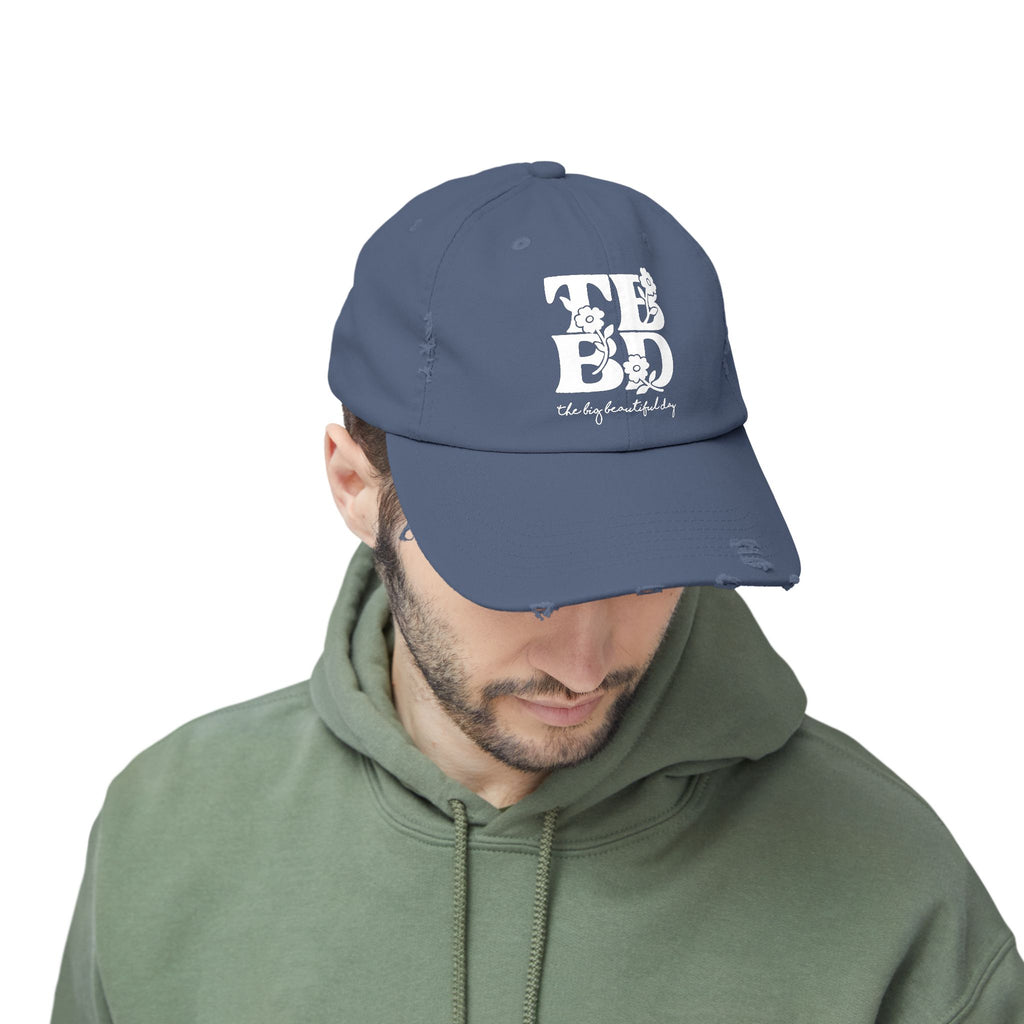 The Big Beautiful Day Floral Distressed Dad Cap