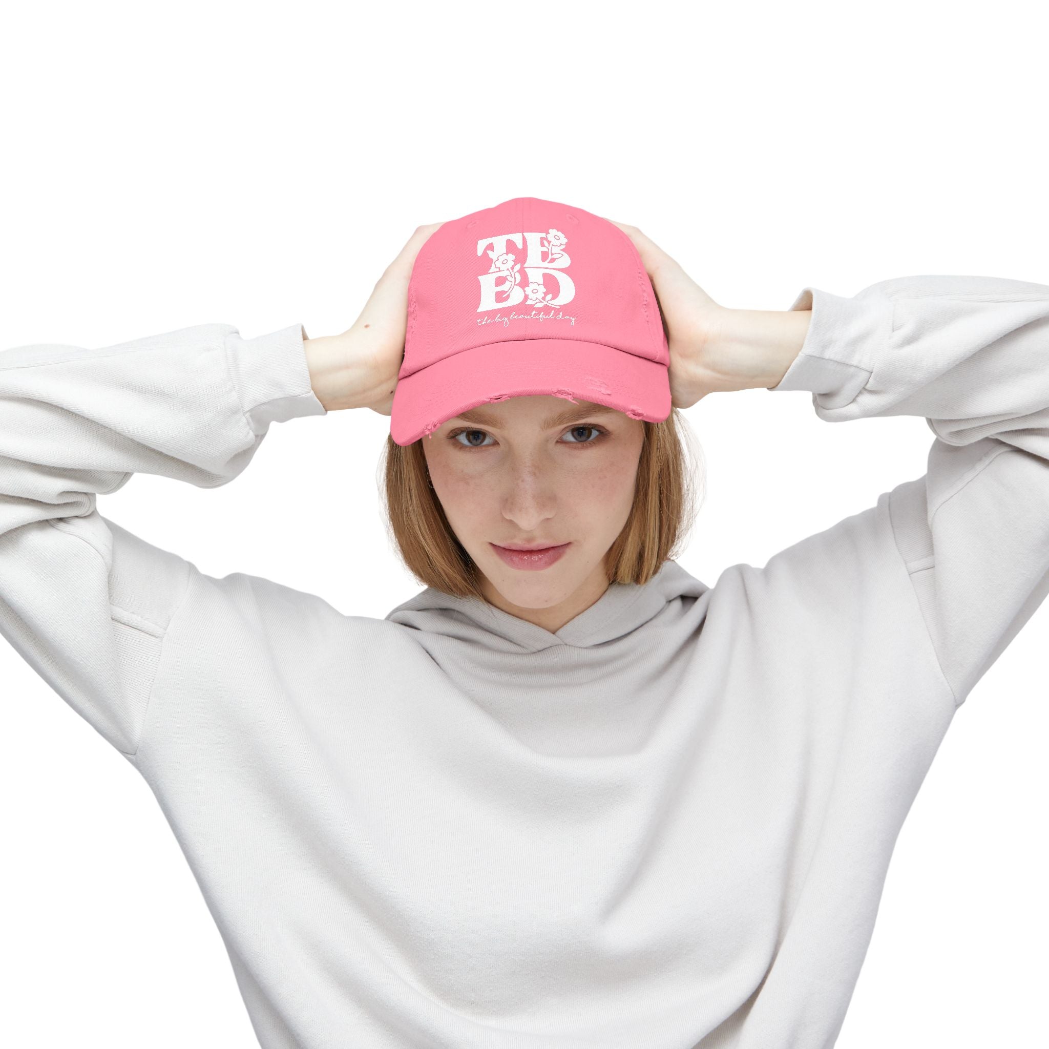 The Big Beautiful Day Floral Distressed Dad Cap