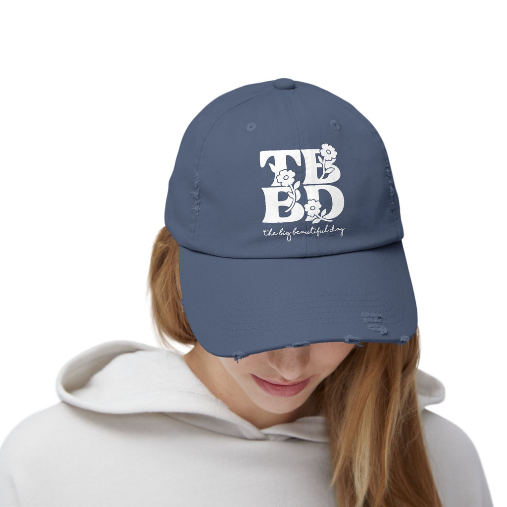The Big Beautiful Day Floral Distressed Dad Cap