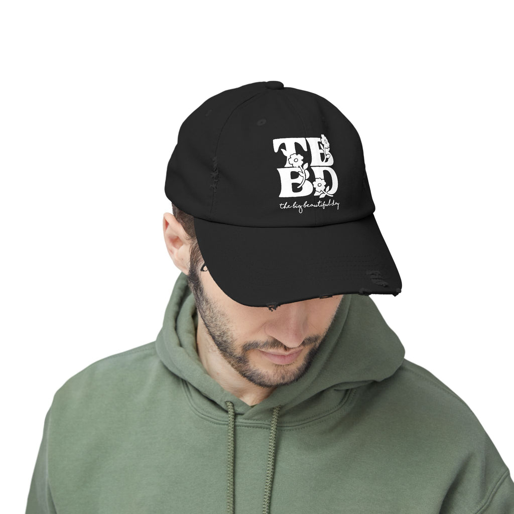 The Big Beautiful Day Floral Distressed Dad Cap