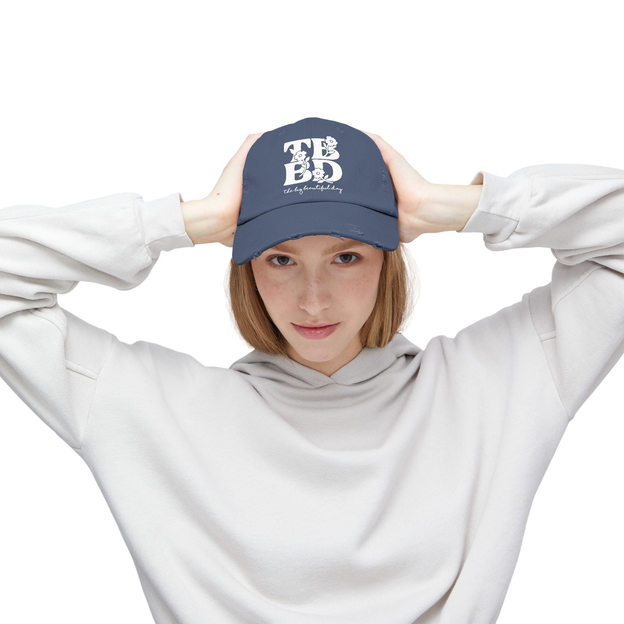 The Big Beautiful Day Floral Distressed Dad Cap