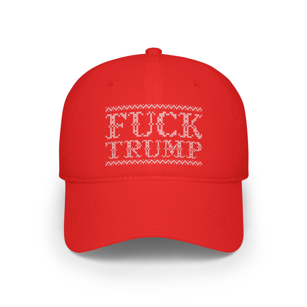 Merry Cross Stitch FDT baseball cap | Holiday snowflakes