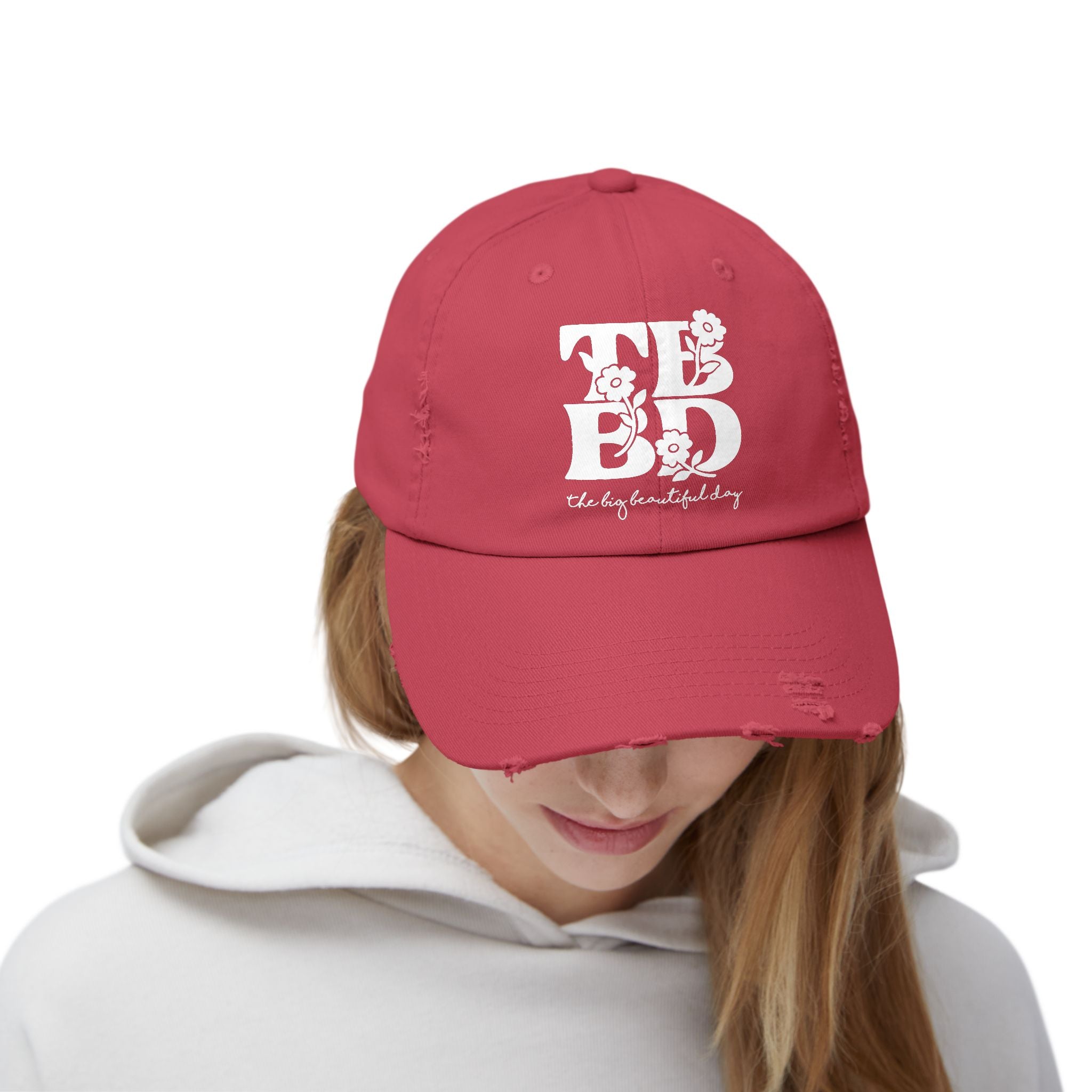 The Big Beautiful Day Floral Distressed Dad Cap