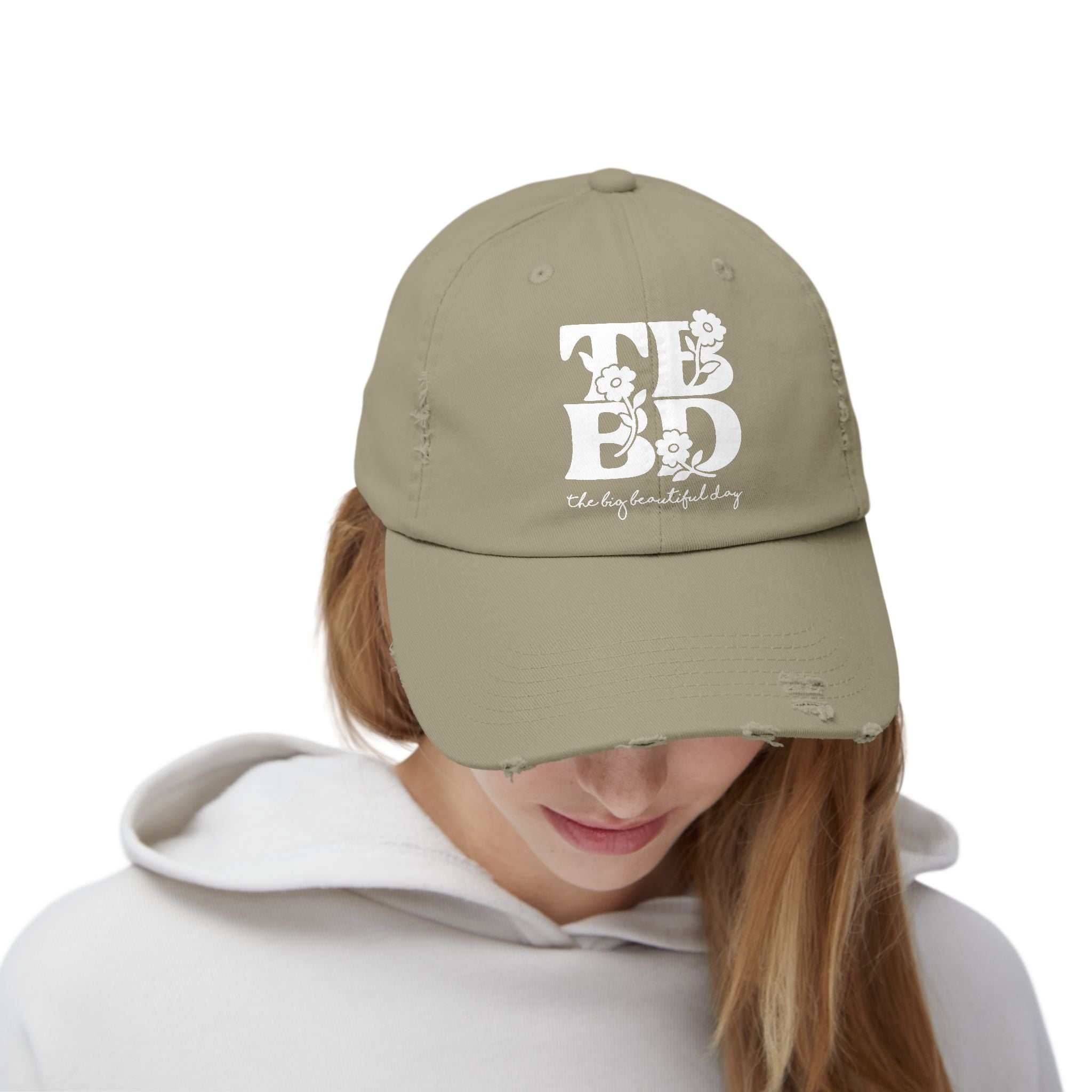 The Big Beautiful Day Floral Distressed Dad Cap