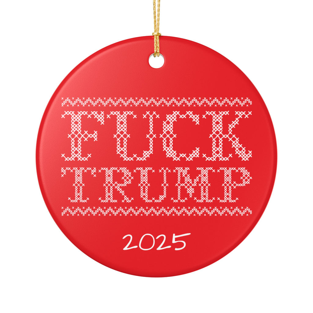Merry Cross Stitch FDT Ornament