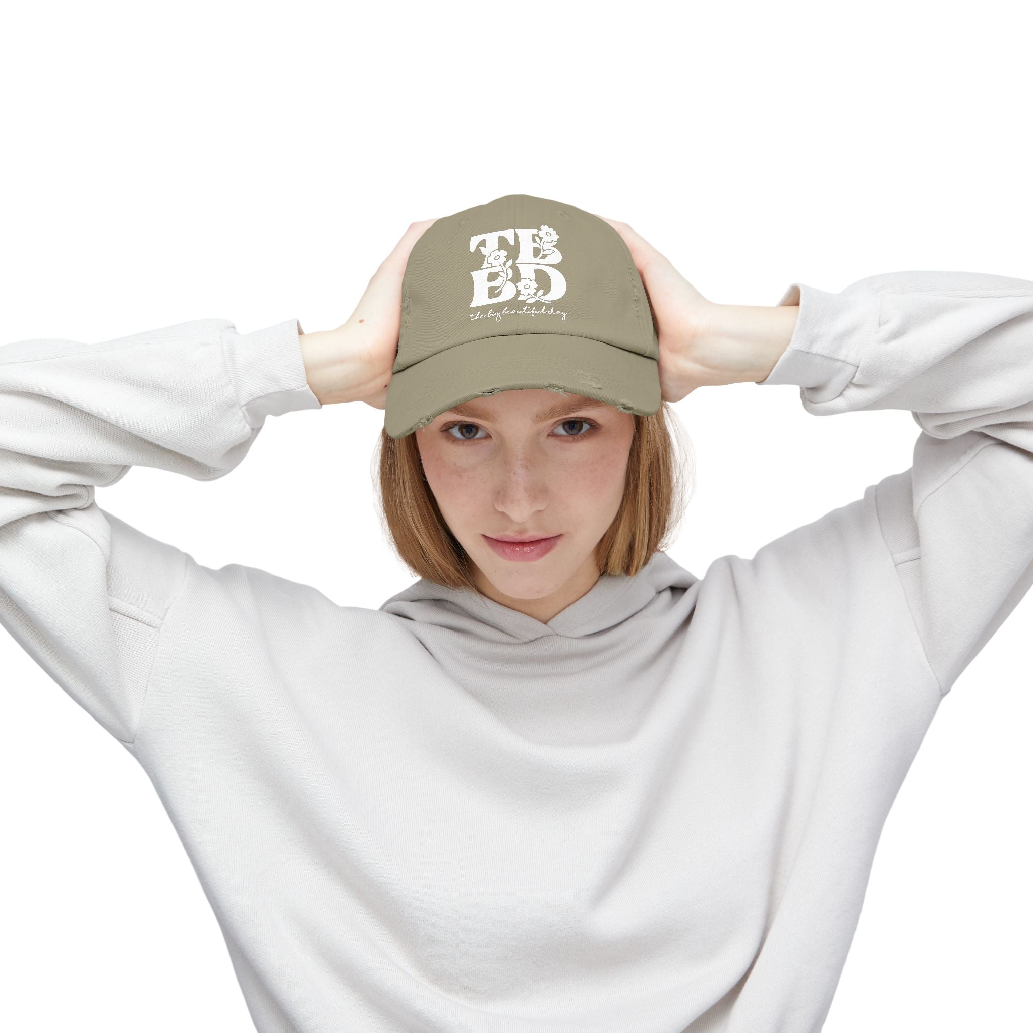 The Big Beautiful Day Floral Distressed Dad Cap