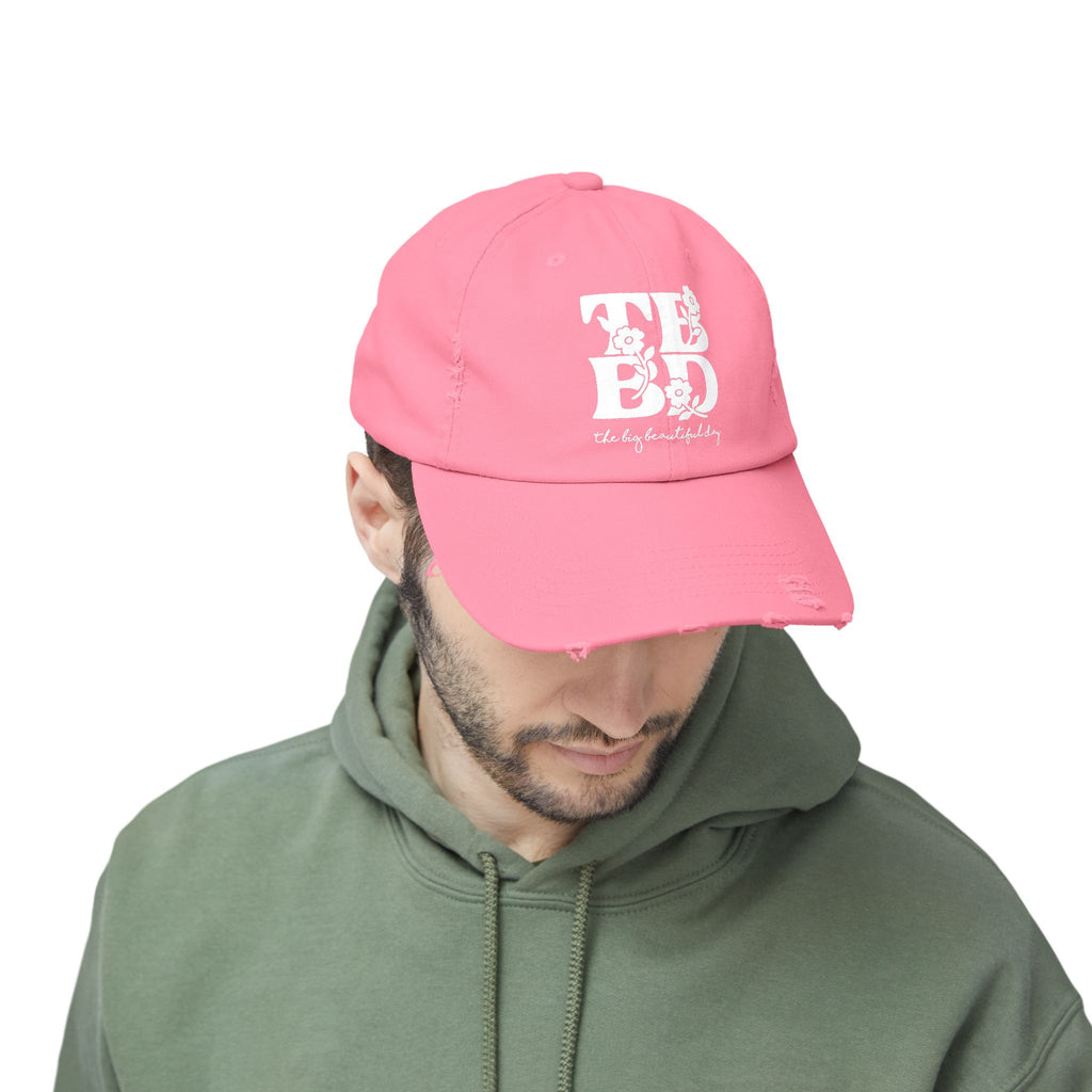 The Big Beautiful Day Floral Distressed Dad Cap