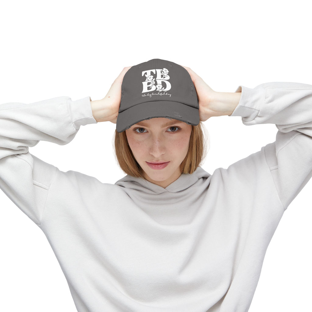 The Big Beautiful Day Floral Distressed Dad Cap