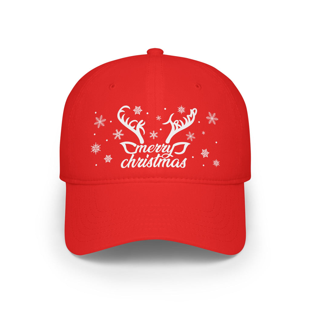 Merry Christmas Subtle FDT baseball cap | Holiday snowflakes