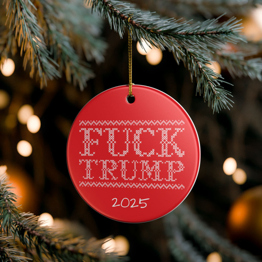 Merry Cross Stitch FDT Ornament
