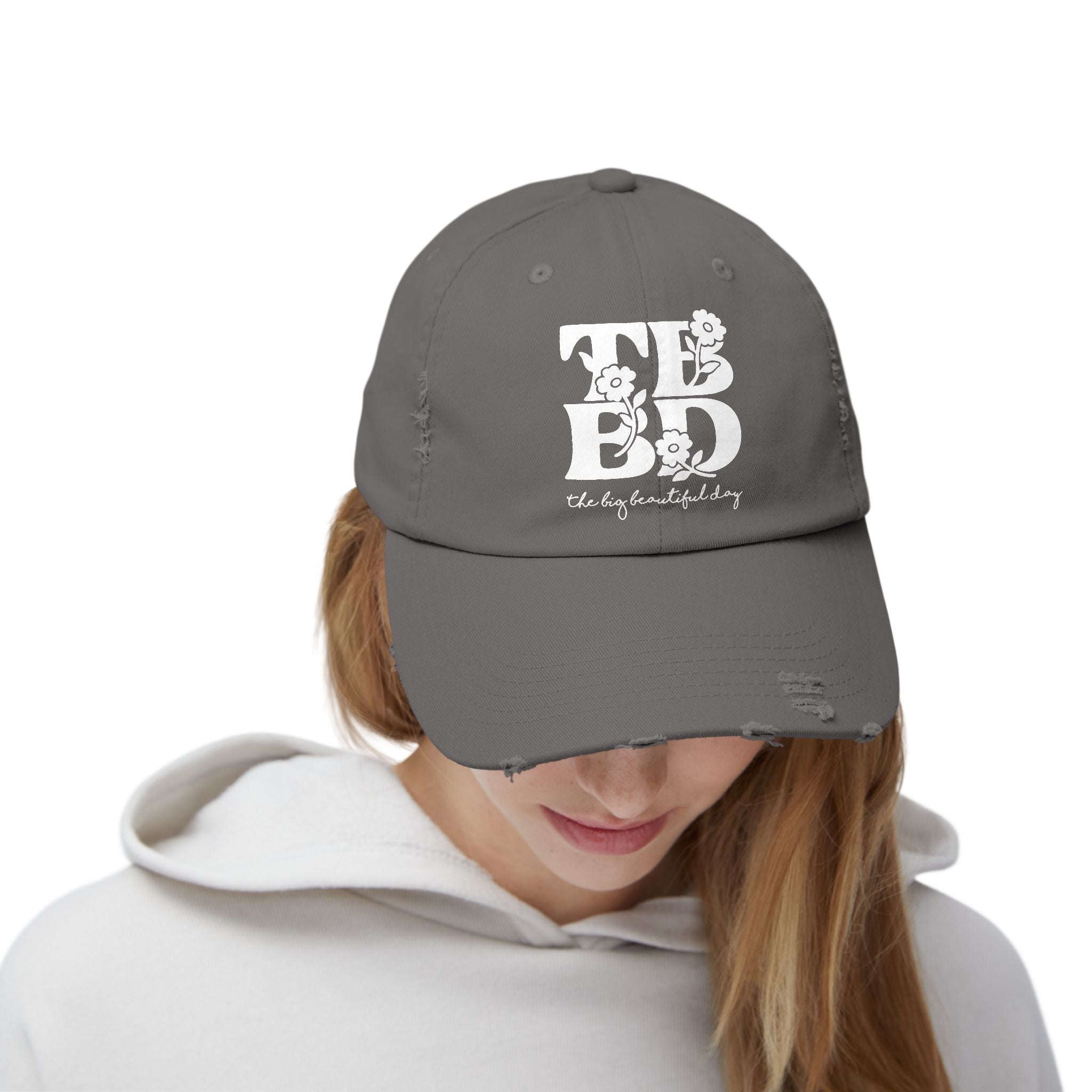 The Big Beautiful Day Floral Distressed Dad Cap