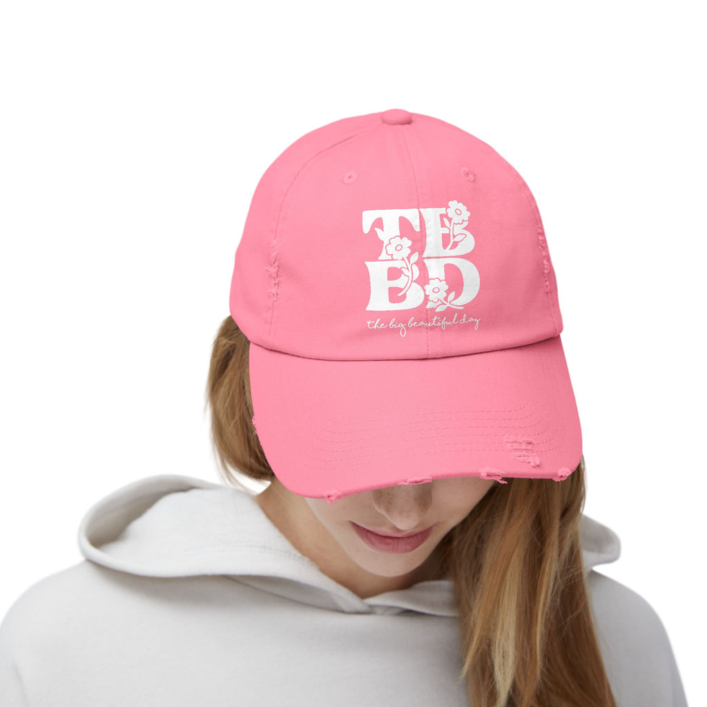 The Big Beautiful Day Floral Distressed Dad Cap