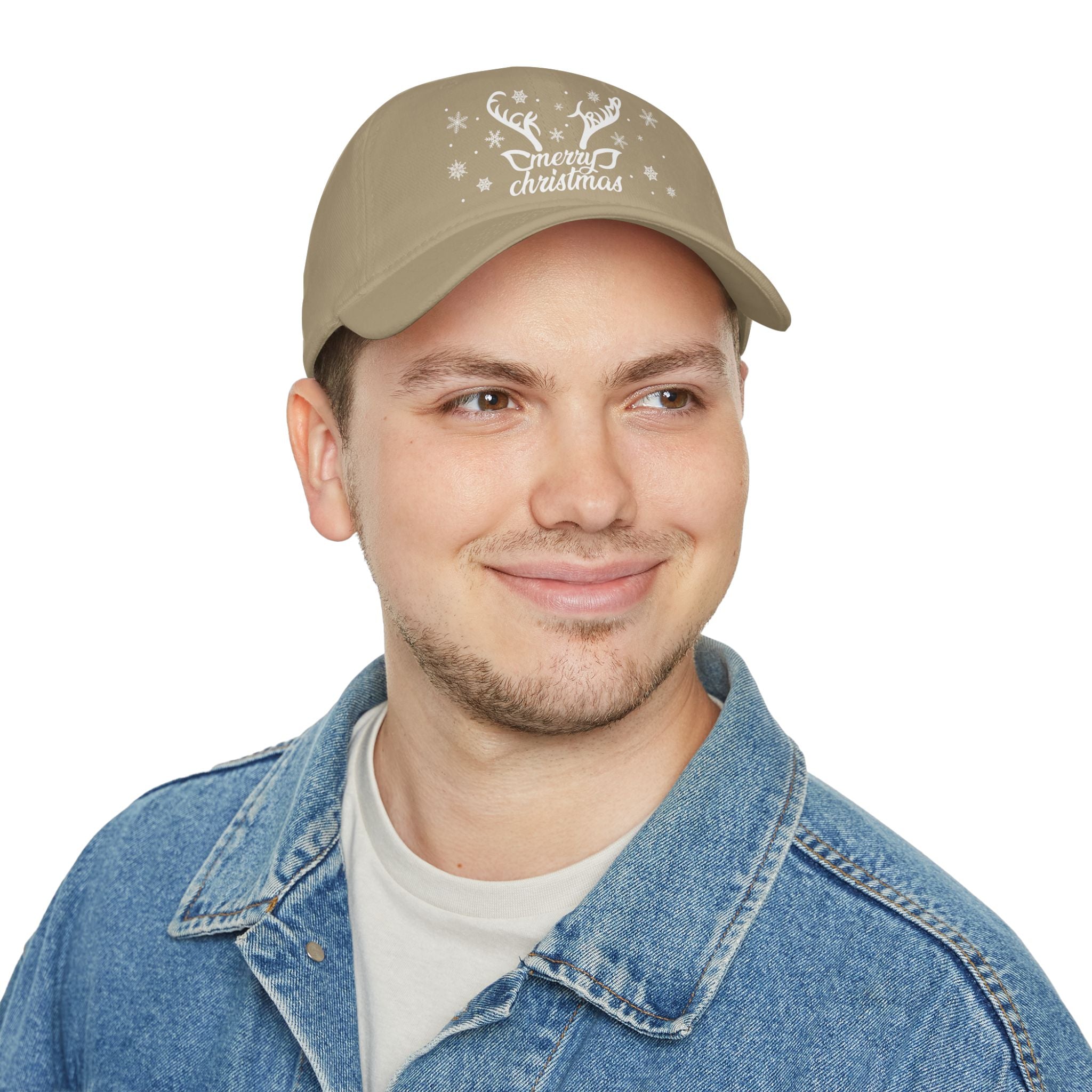 Merry Christmas Subtle FDT baseball cap | Holiday snowflakes