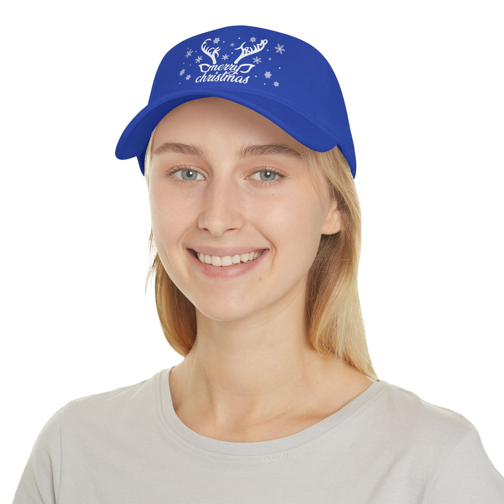 Merry Christmas Subtle FDT baseball cap | Holiday snowflakes