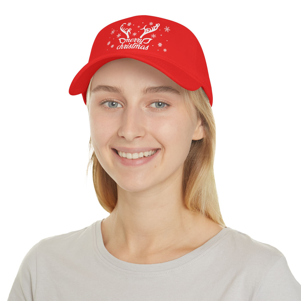 Merry Christmas Subtle FDT baseball cap | Holiday snowflakes